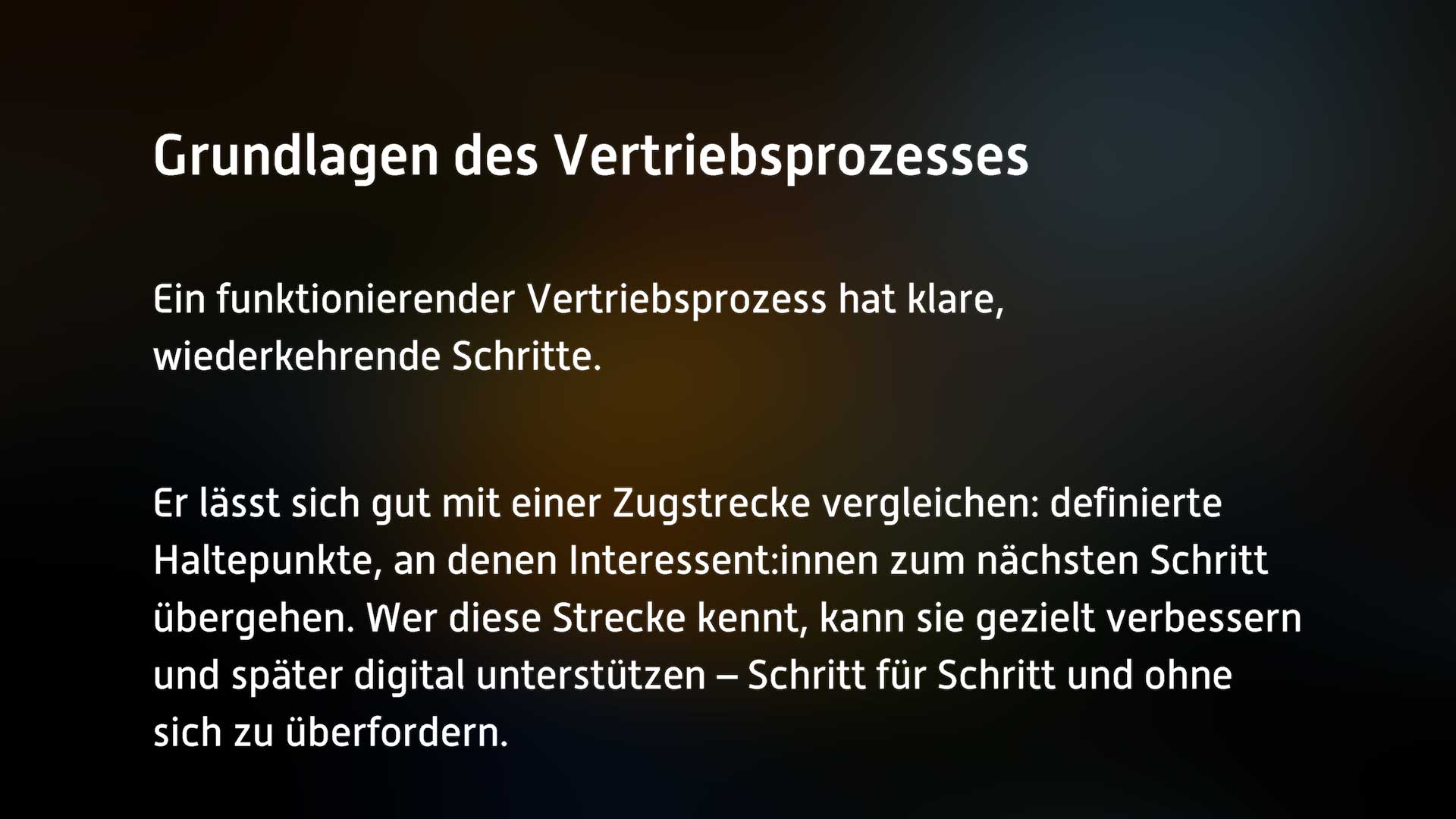 Grundlagen des Vertriebs - Vertriebsprozesse