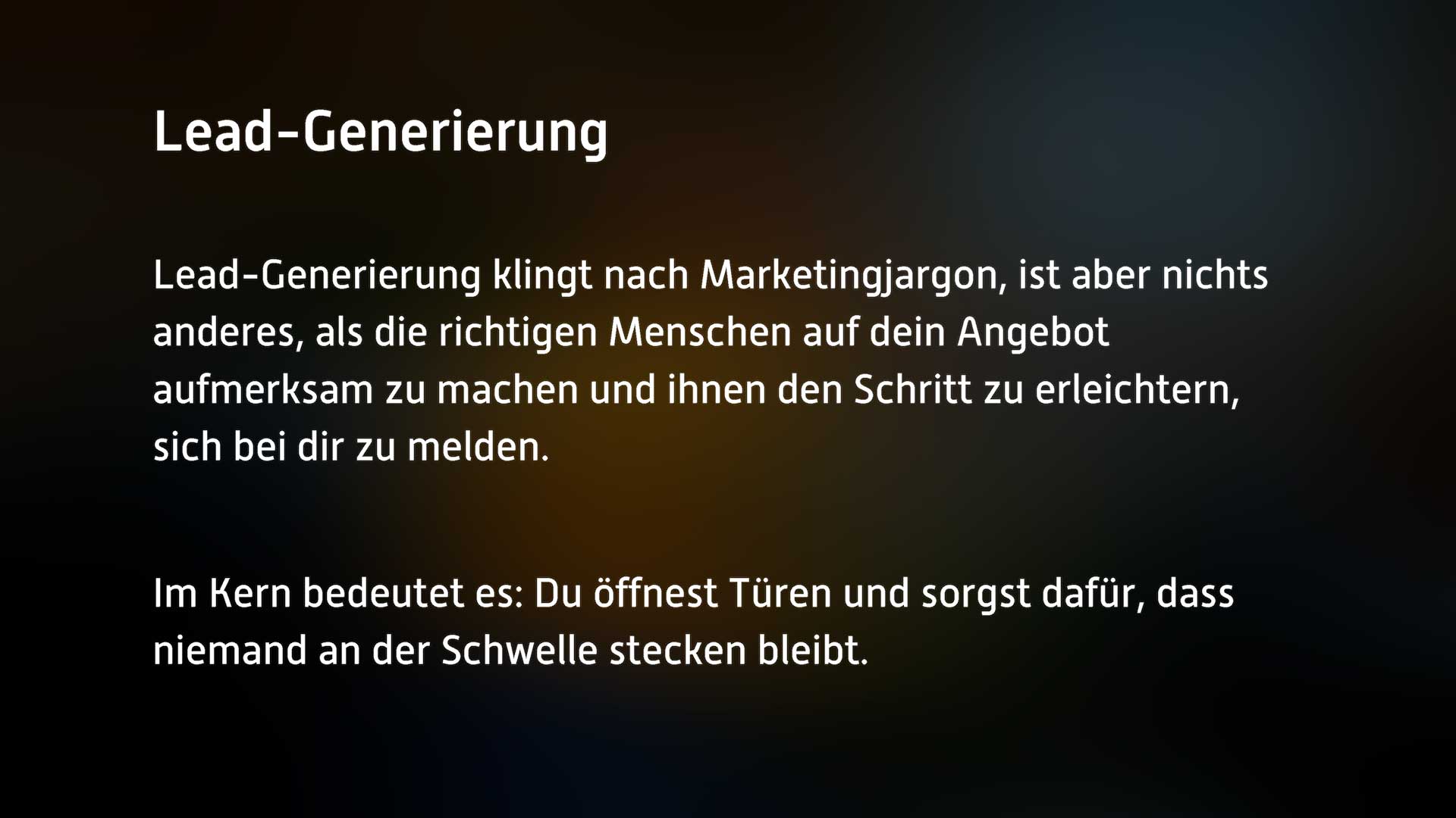 Leadgenerierung - Vertriebsprozesse