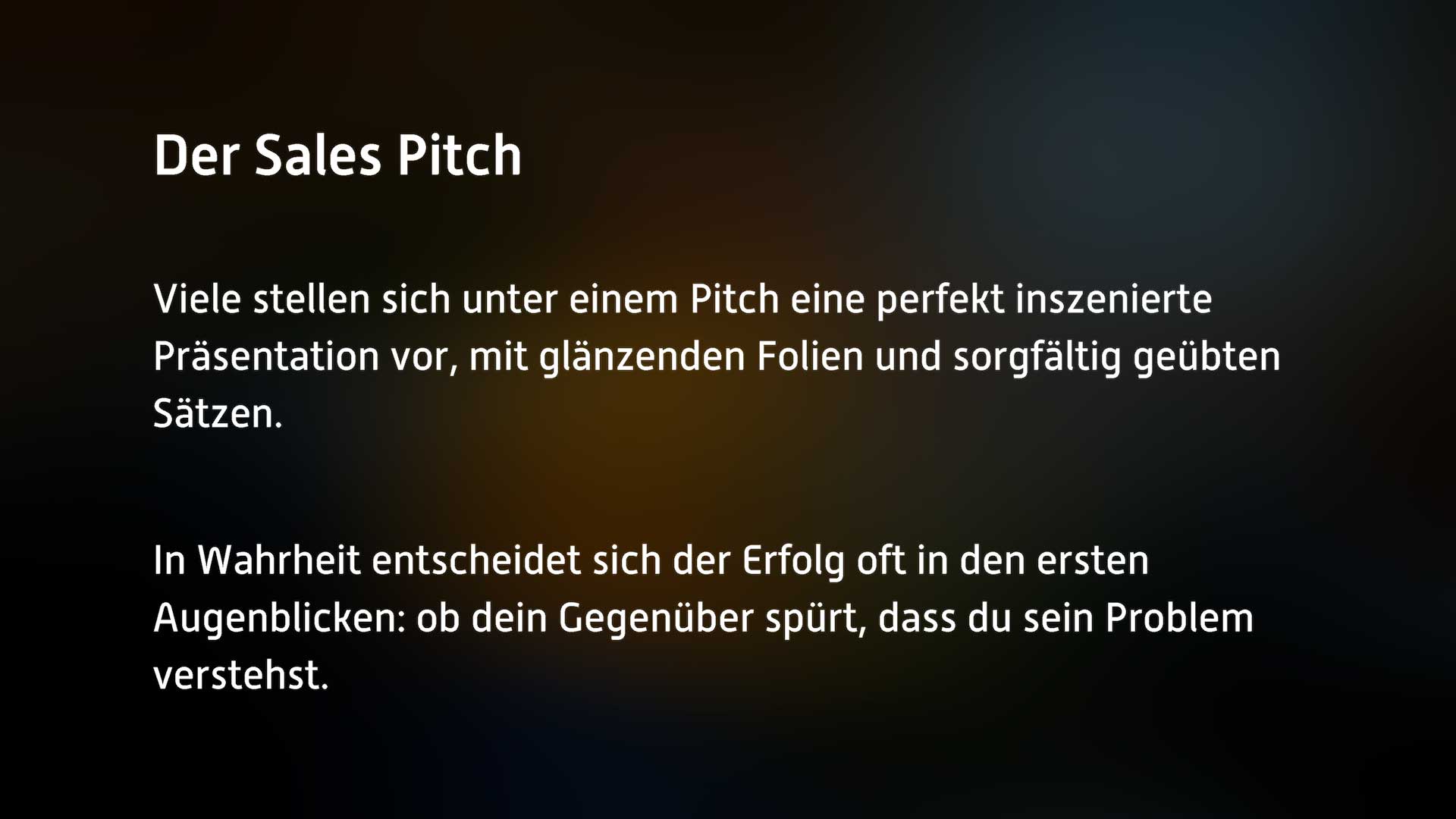 Sales Pitch  - Vertriebsprozesse